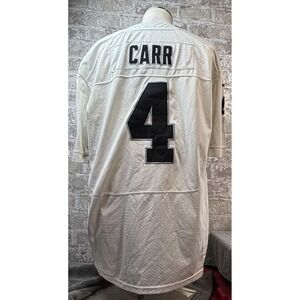 Las Vegas Raiders Football Jersey Mens Size 56 NFL Derek Carr #4 Nike